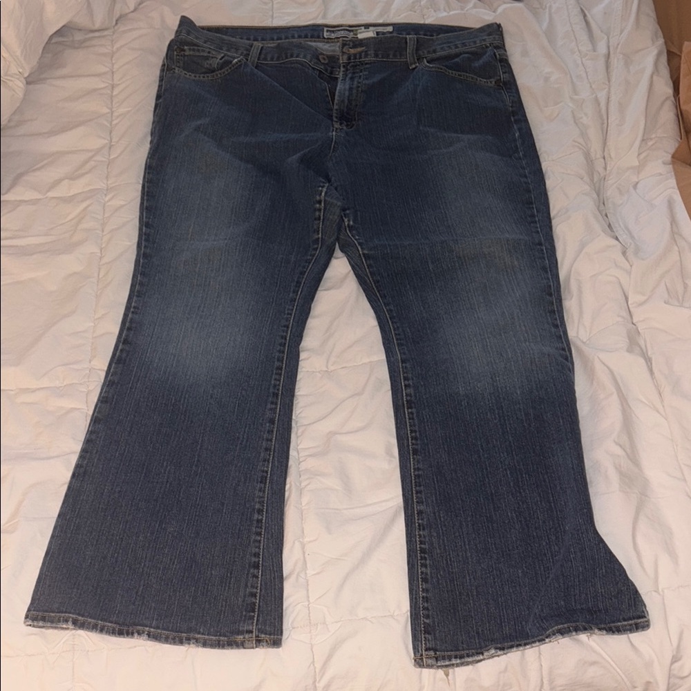 Old Navy Blue Flare Wide Leg Jeans